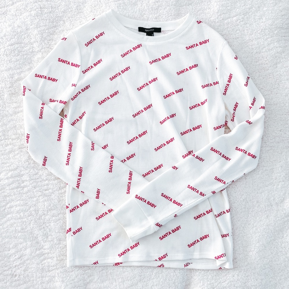 Forever 21 | Santa Baby Long Sleeve Sweater